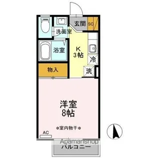 カサ・デ・サチ【2階】の間取り