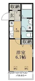 アンベリール勝田台【101号室】の間取り