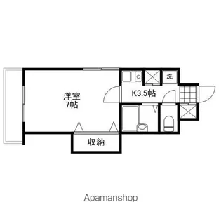 アペックス免出【402号室号室】の間取り
