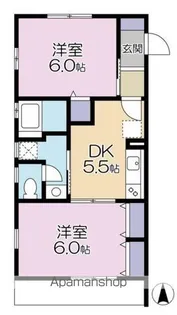 アルメリア中野【1階】の間取り