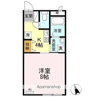 プリシェール高松 A【2階】の間取り