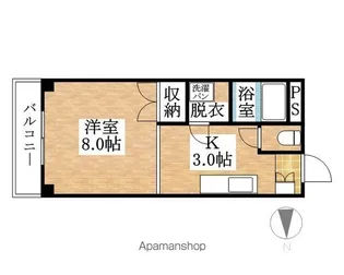 アーバンライフサワキ【210号室】の間取り