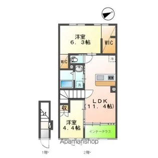 ルピーノ 〜Lupino〜【2階】の間取り