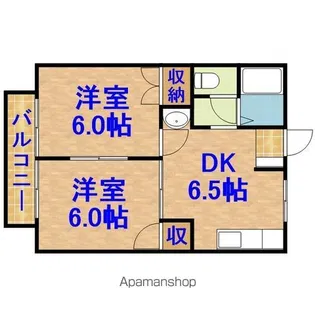 ソフィアコート67【204号室】の間取り