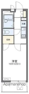レオパレスブルーウィル長田【3階】の間取り