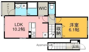 ガーデン丸友Ⅰ【2階】の間取り