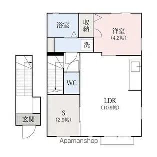 メゾン・ド・ミント【2階】の間取り