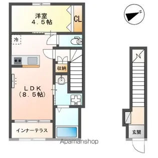 BON LYON (ボンリヨン)【2階】の間取り