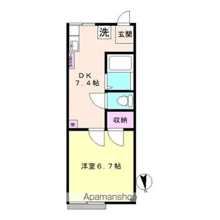 コーポT&MPART2【1階】の間取り
