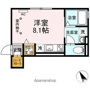 AUGUST(オーガスト)【1階】の間取り