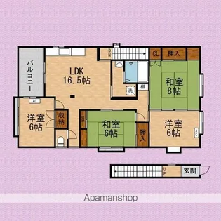 コーポあたごⅡ【2階】の間取り
