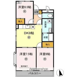 ヴェルドミール【4階】の間取り