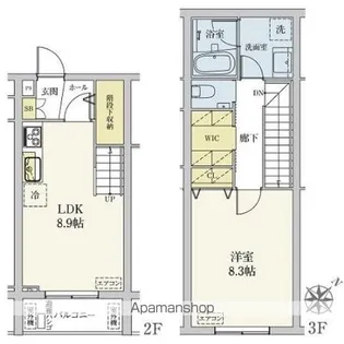 1LDKの間取り画像