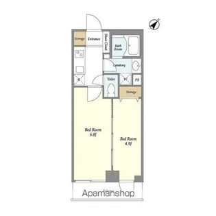 ミュプレ渋谷【3階】の間取り