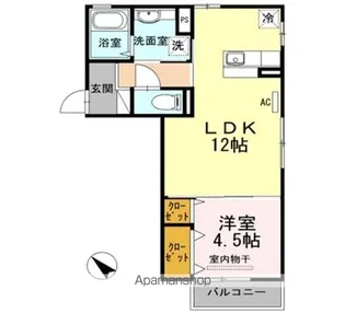 ソレイユ・ガーデン【2階】の間取り