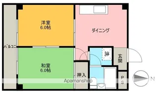 スカイハイツ日吉【4階】の間取り