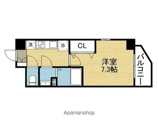 クレストタップ京橋【13階】の間取り