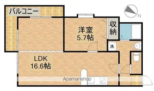 サンステージプラム【4階】の間取り