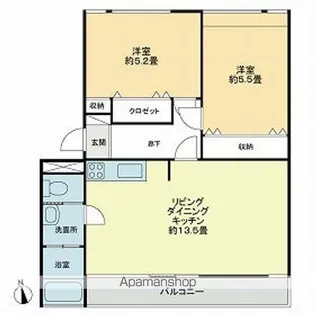 ユニテ【303号室】の間取り