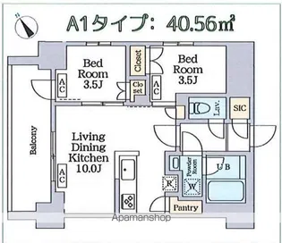 GARDEN XAVIS南蒲田【11階】の間取り