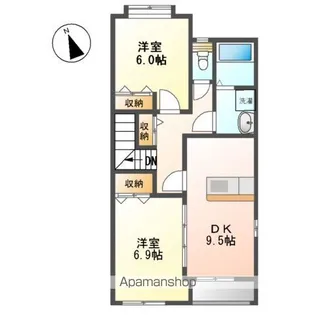 オアシス・せと【2階】の間取り