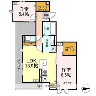 ボヌール T【2階】の間取り