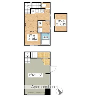 ガレージハウス扶桑駅前【2階】の間取り