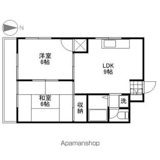 メゾン・ド・やまと鷹の橋【203号室号室】の間取り