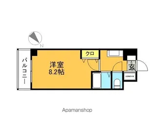 シャインシティ百道【6階】の間取り