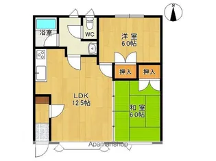 キャプテンハイツ19【202号室】の間取り