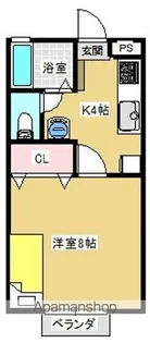 ミルキーハウスB棟【2階】の間取り