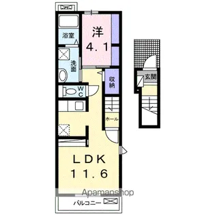 アンソレイェ Ⅱ【2階】の間取り