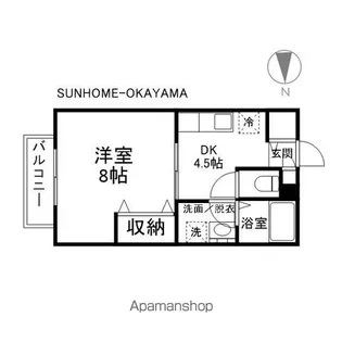 ウヴリール【2階】の間取り