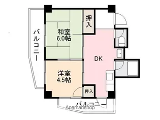 塚本マンション【403号室】の間取り