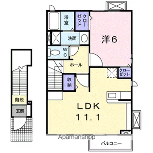 プロムナードⅤ【2階】の間取り