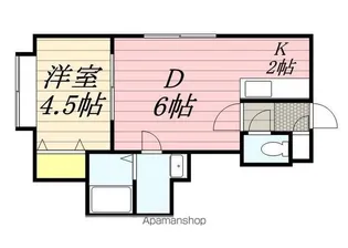 フルール旭【203号室】の間取り
