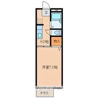 サンライズ唐山【1階】の間取り