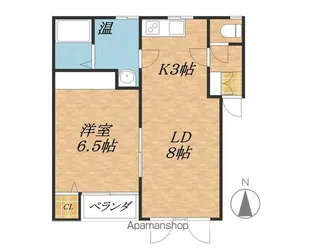 K&KコーポラスH【2階】の間取り