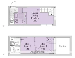 SOU YOYOGIKOUEN【-1階】の間取り
