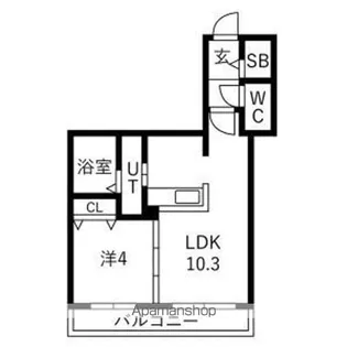 仮)宮の森2ー2MS【2階】の間取り