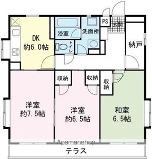 ミルウェスト【1階】の間取り