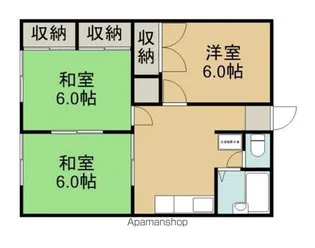 横山ハイツ【201号室】の間取り