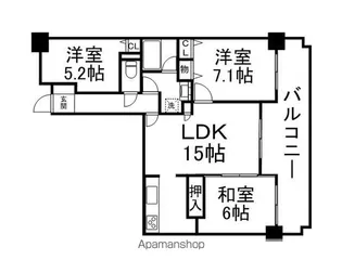 ローレルコート草津【9階】の間取り