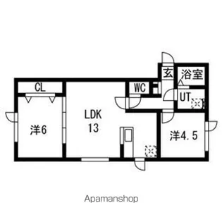 フィオーレディアレスト【1階】の間取り