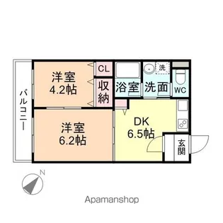 ボネス【2階】の間取り