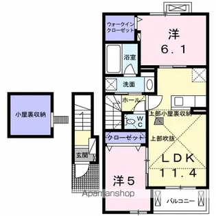 ヴァーレンスC【2階】の間取り