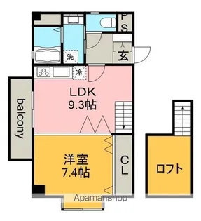 フィルリッチ【3階】の間取り
