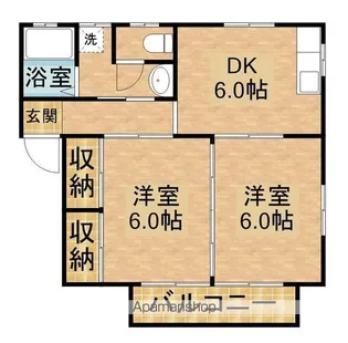 アメニティコーポ池上【204号室】の間取り