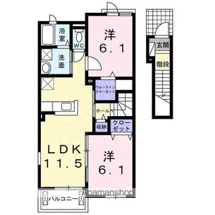 CASA SERENOⅠ【2階】の間取り