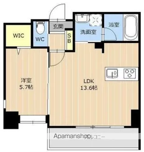PROUD上熊本【8階】の間取り